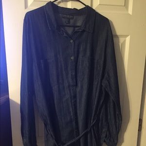 Women’s plus denim dress